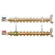 Коллектор для теплого пола с вентилями 12 выходов STOUT SMB 0468 000012